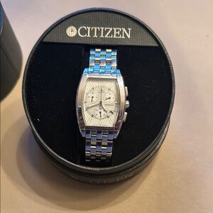 Citizen Men’s Silver Stainless Steel Link Chronograph Watch